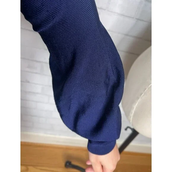 Yves Saint Laurent Navy Blue Blouse